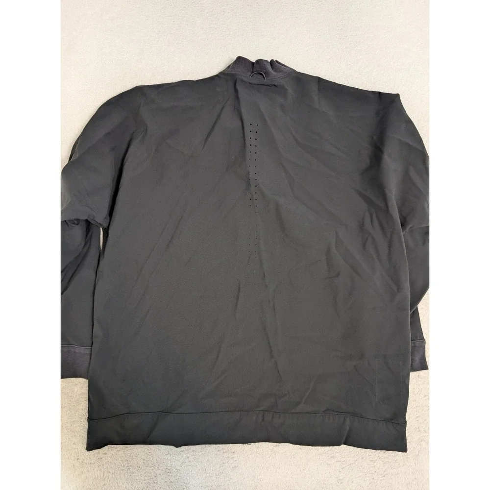 Adidas Running Sports Reversible Jacket‎ Mens XL Ventilated Gry Black $120